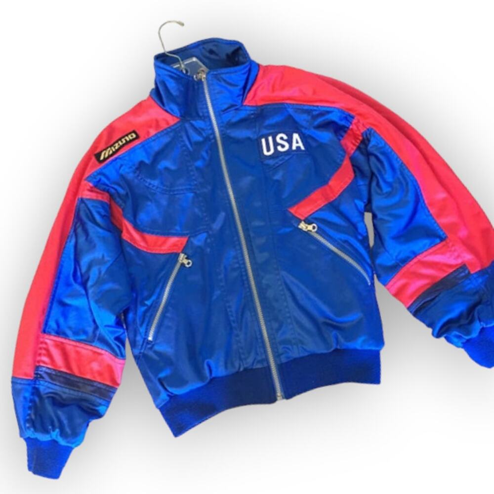 Mizuno USA Blue and Pink Athletic Jacket
